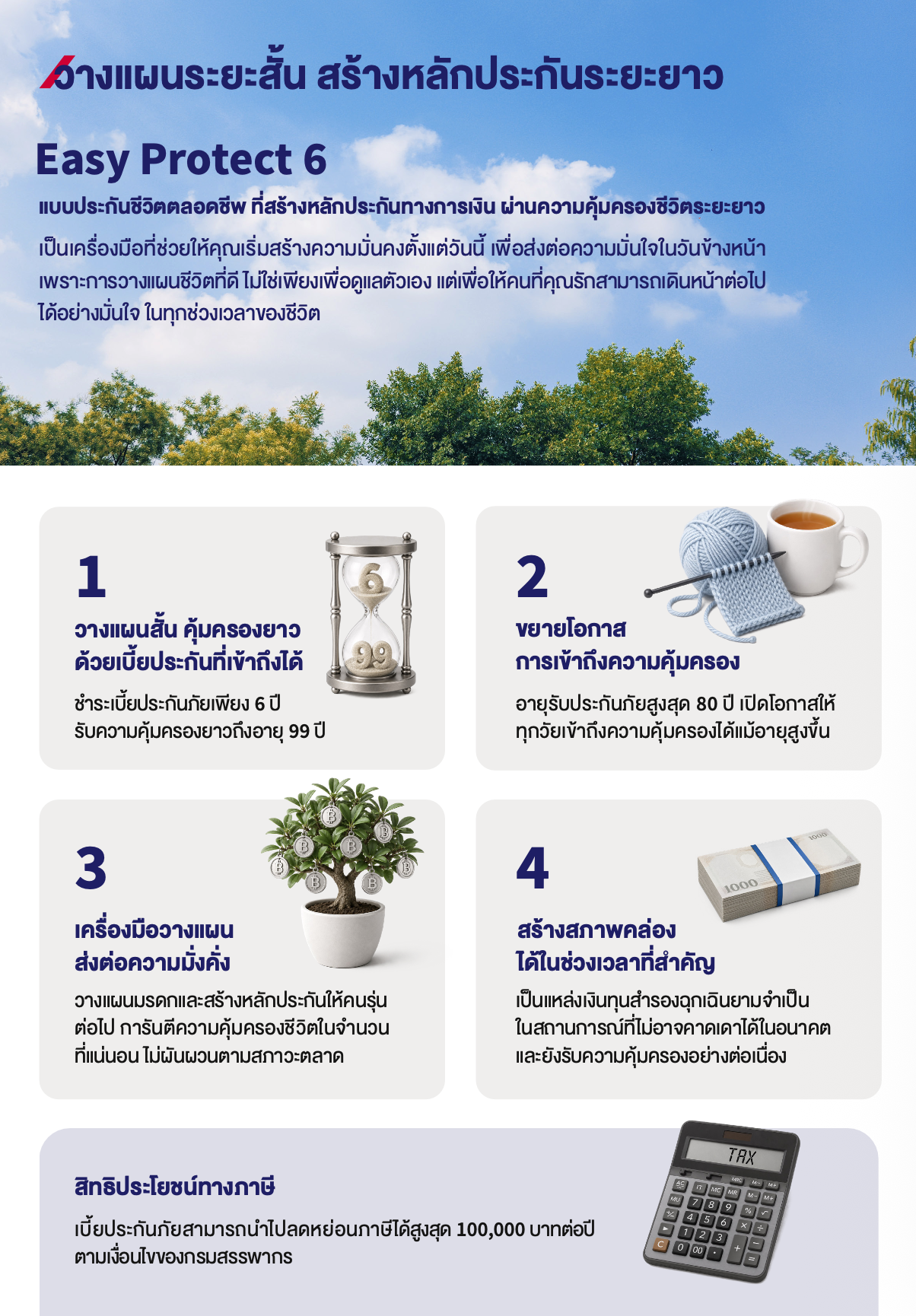 สรุปจุดเด่นของ Easy Protect 6